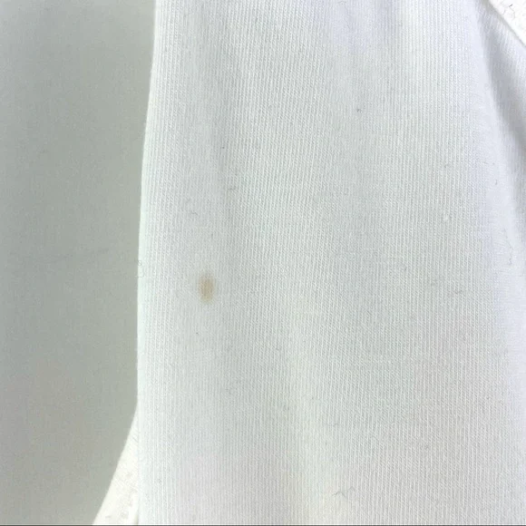 Missufe White Sleeveless Tank Ruched Knee Length Bodycon Maternity Dress M - Picture 9 of 9